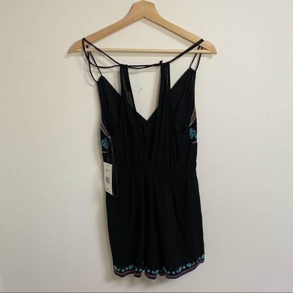 NWT BLACK EMBROIDERED ROMPER - Picture 2 of 7